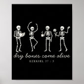 Poster Dancing Skeleton Dry Bones Come Alive Christian Ha (Devant)