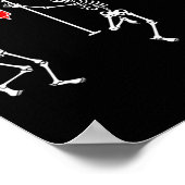 Poster Dancing Skeleton Funny Nurse Skeleton Halloween He (Coin)