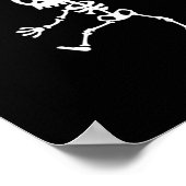 Poster Dancing Skeleton Halloween Funny Bone Wild (Coin)