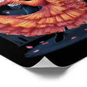 Poster Dancing Skeleton Halloween Ski Danser Hommes Omen (Coin)