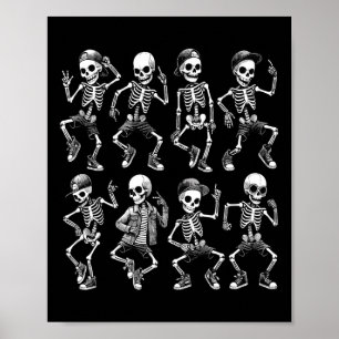 Poster Dancing Skeletons Dance Challenge Boys Girl