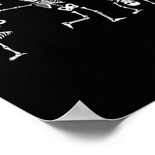 Poster Dancing Skeletons Dance Challenge Halloween effray (Coin)