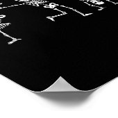 Poster Dancing Skeletons Dance Challenge Halloween effray (Coin)