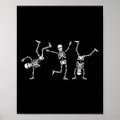 Poster Dancing Skeletons Dance Challenge Halloween effray (Devant)