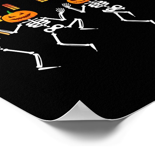 Poster Dancing Skeletons Dance Challenge Halloween effray (Coin)