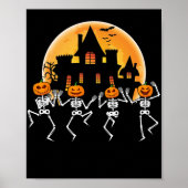 Poster Dancing Skeletons Dance Challenge Halloween effray (Devant)