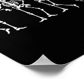 Poster Dancing Skeletons Halloween Dance Challenge Garçon (Coin)