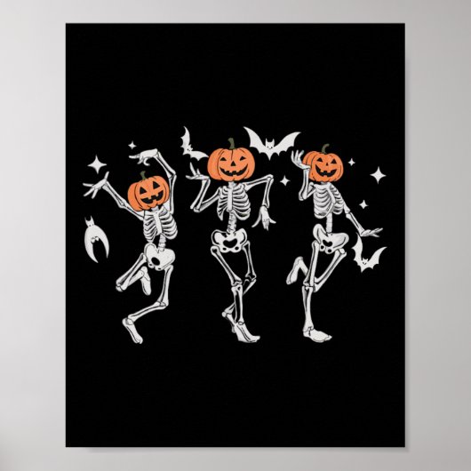 Poster Dancing Skeletons - Halloween Dance Party (Devant)