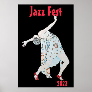 Poster Dancing  to Jazz, add text
