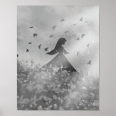 Poster Dancing with birds I (Devant)