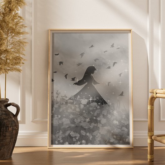 Poster Dancing with birds I