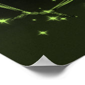 Poster Dancing X-Ray Skeleton - Lime Green (Coin)