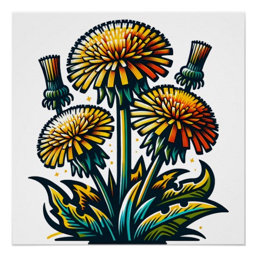 Poster Dandelion (Devant)