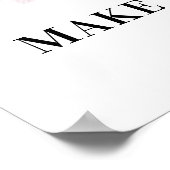 Poster *~* DANDELION Abstrait Floral Violet Faire Un Souh (Coin)