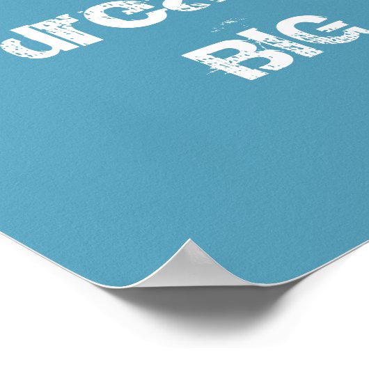 Poster Dandelion blanc simple (Coin)