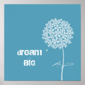 Poster Dandelion blanc simple (Devant)