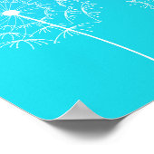 Poster Dandelion bleu au printemps (Coin)