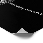 Poster Dandelion Cancer du sein Guerrier de sensibilisati (Coin)