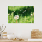 Poster Dandelion dans le vent (Cuisine)