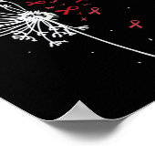 Poster Dandelion HIV Aids Cerveau Aneurysme AVC Cool Awar (Coin)