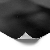 Poster Dandelion noir et blanc devant Feuille 16x20 (Coin)