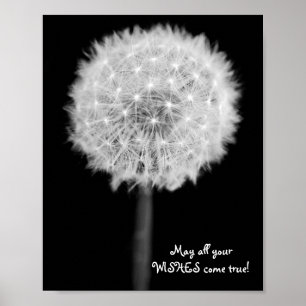 Poster Dandelion "Que tous vos voeux se réalisent !" Post