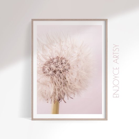 Poster Dandelion rose luxuriante féminine
