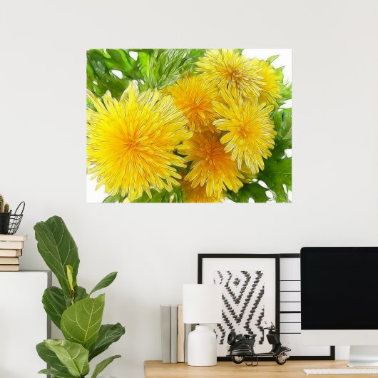 Poster Dandelions ! (Bureau à domicile)