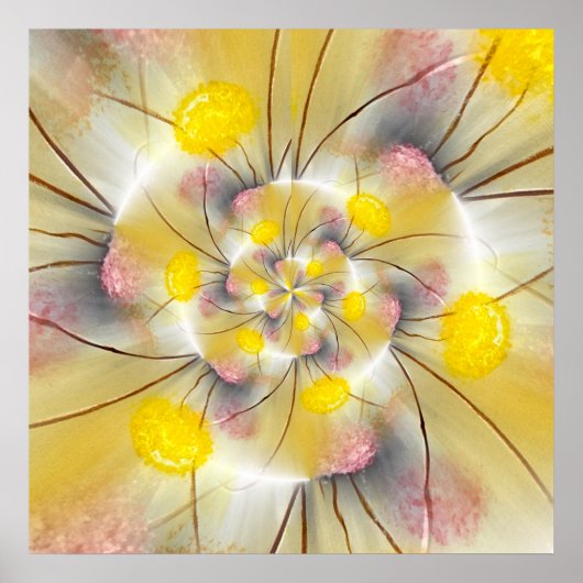 Poster Dandelions Abstraits (Devant)