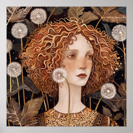 Poster Dandelions Art Imprimer (Devant)