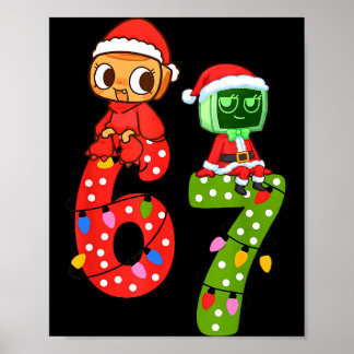 Poster Dandy Bruh 67 Days Meme Humor 6 7 Shelly World Six