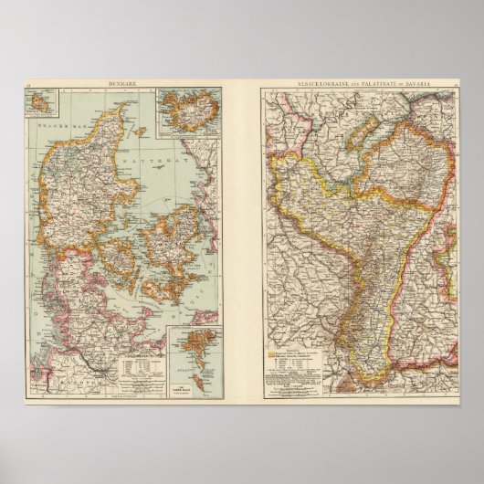 Poster Danemark, Alsace Lorraine, Palais (Devant)