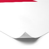 Poster Danemark - Coeur du drapeau (Coin)