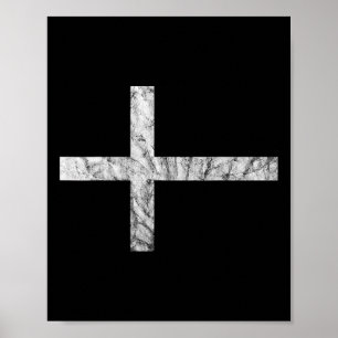 Poster Danemark Drapeau Danois Croix Nordique Voyage Euro