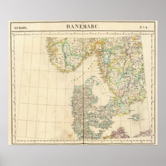 Poster Danemark, Europe 8 (Devant)