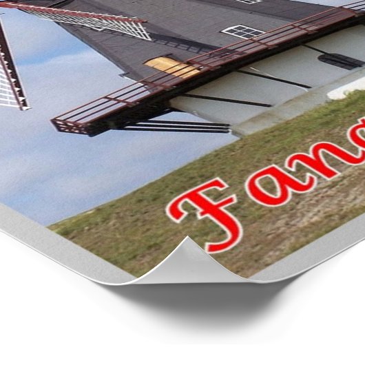 Poster Danemark - Fanø - phare - (Coin)