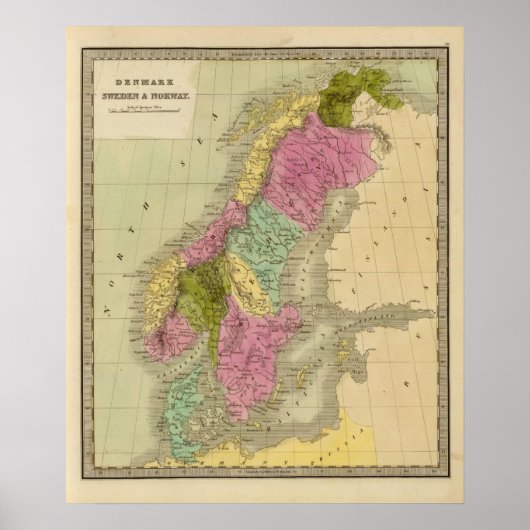 Poster Danemark, Suède et Norvège (Devant)