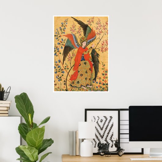 Poster d'ange et de poisson (Bureau à domicile)