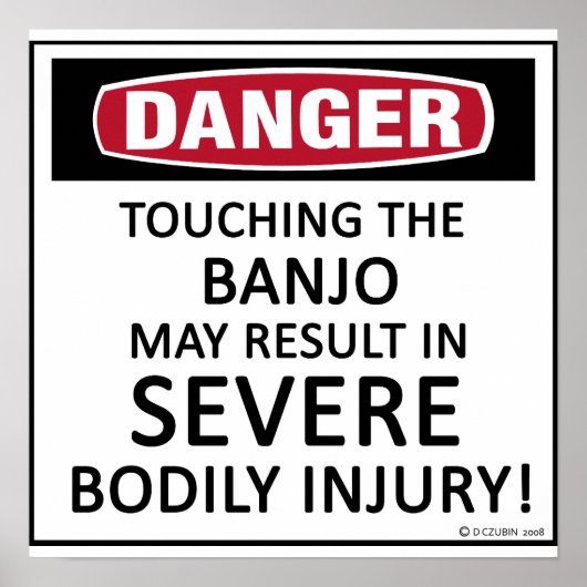 Poster Danger Banjo (Devant)