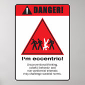 Poster Danger ! Excentrique (Devant)