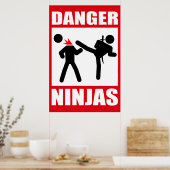 Poster Danger Ninjas (Cuisine)