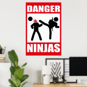Poster Danger Ninjas (Bureau à domicile)