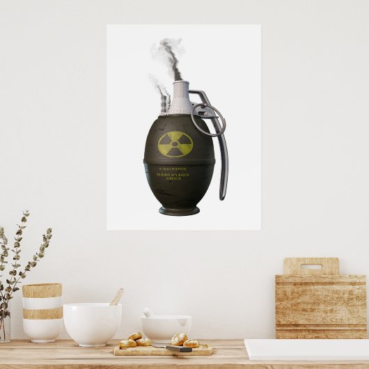 Poster danger nucléaire (Cuisine)
