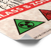 Poster Danger ! Zone de danger d'infection (Coin)