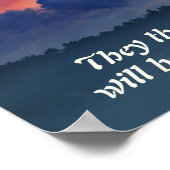 Poster Daniel 11:32 Verse de la Bible (Coin)