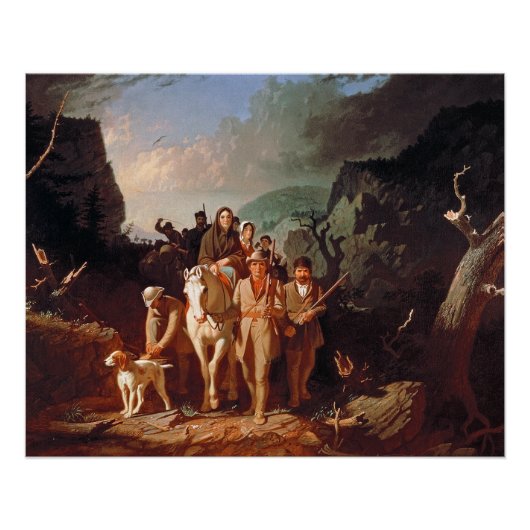 Poster Daniel Boone escorte les colons (Devant)