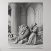 Poster Daniel dans la fosse aux lions, Daniel 6, le roi D (Devant)