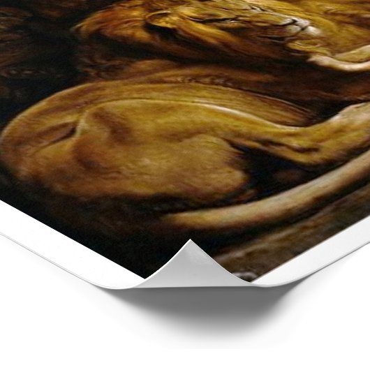 Poster Daniel dans la peinture Den des Lions (Coin)