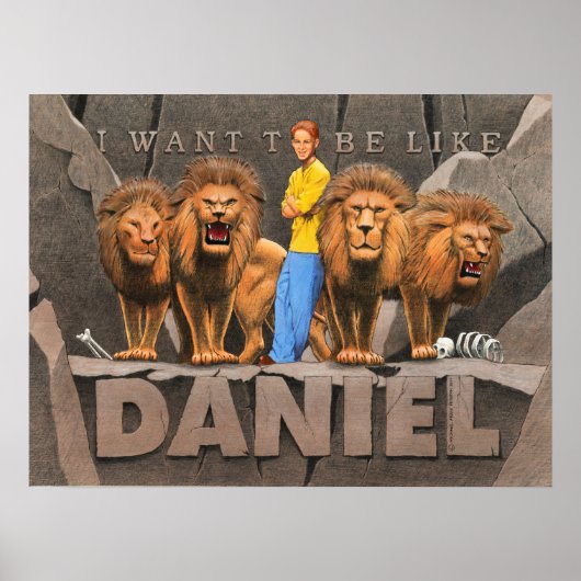 Poster Daniel et le Den du Lion - Garçon (Devant)