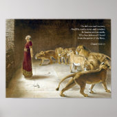 Poster Daniel in the Lion's Den Bible Art Scripture (Devant)